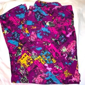 LulaRoe, EUC, Onesize Leggings. City Scape Theme. Butter soft and fun print!
